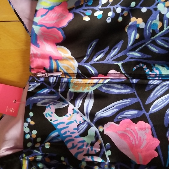 Lilly Pulitzer Lila Dress Long Sleeve Dress in Onyx Earned Stripes - Picture 15 of 15